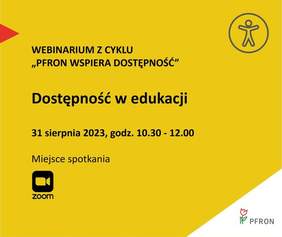 Pokaż zdjęcie: PFRON WSPIERA DOSTĘPNOŚĆ