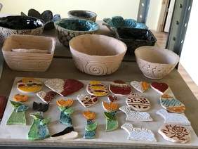 Pokaż zdjęcie: Prace wykonane w pracowni ceramicznej przez uczniów SOSW nr 2 w Przemyślu