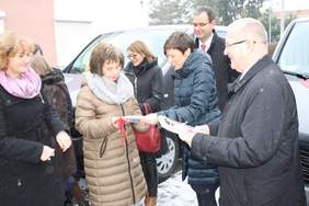 Pokaż zdjęcie: Anna Skupień- dyrektor Oddziału Wlkp. PFRON, Józef Nowicki Prezydent Miasta Konina