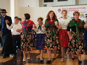 Występy osób niepełnosprawnych podczas Przeglądu Twórczości w Łańcucie