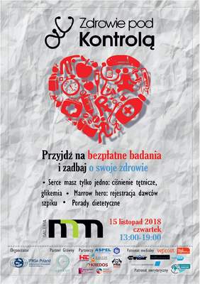 Pokaż zdjęcie: Plakat promujący akcję pn.: „Zdrowie pod Kontrolą”