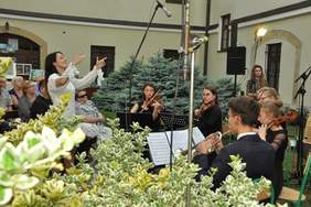 Pokaż zdjęcie: Kwintet Smyczkowy podczas koncertu 