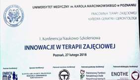 Pokaż zdjęcie: Konferencja pt.: „Innowacje w terapii zajęciowej” na Uniwersytecie Medycznym w Poznaniu
