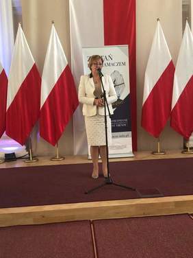 Pokaż zdjęcie: Marta Mordarska - dyrektor Oddziału Małopolskiego PFRON, członek Kapituły Konkursu Lodołamacze