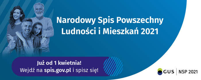 Pokaż zdjęcie: Grafika promująca Narodowy Spis Powszechny Ludności i Mieszkań 2021