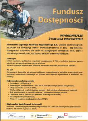 Pokaż zdjęcie: Plakat FUNDUSZ DOSTĘPNOŚCI