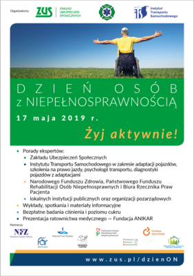 Plakat wydarzenia z opisem jego harmonogramu