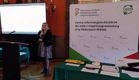 Pokaż zdjęcie: Pani Marzena Kozieł mówiła o dostępności i postępowaniach skargowych