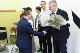 Pokaż zdjęcie: Podziękowania dla Jerzego Dębskiego Dyrektora Oddziału Lubelskiego PFRON