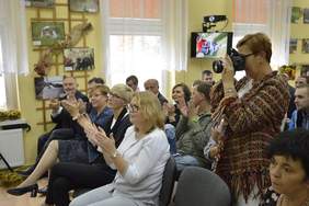 Pokaż zdjęcie: Uczestnicy spotkania w Bobowej