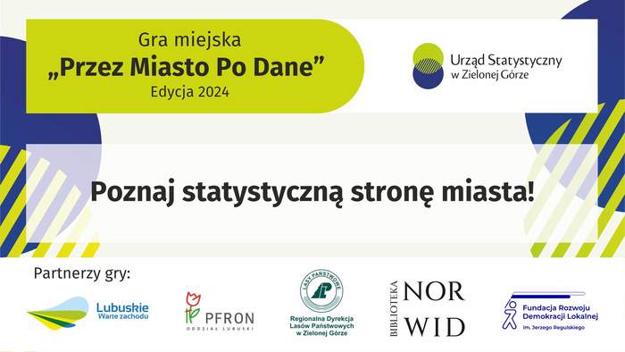 Pokaż zdjęcie: Grafika z informacjami o Grze Miejskiej (termin, regulamin itp.)