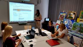 Pokaż zdjęcie: Szkolenie pt.: „Obsługa techniczna systemu SODiR” prowadzone przez specjalistę Oddziału Wielkopolskiego PFRON