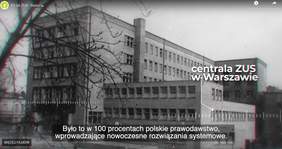 Pokaż zdjęcie: Kadr z filmu o historii ZUS