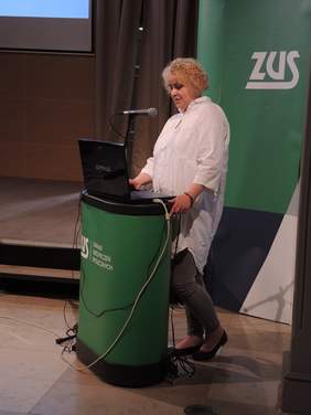 Pokaż zdjęcie: Prelekcja przedstawiciela Oddziału Wielkopolskiego PFRON pt.: „Wsparcie ze środków PFRON dla pracodawców zatrudniających osoby z niepełnosprawnością”