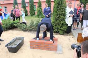 z-ca Prezydenta Miasta Torunia – Andrzej Rakowicz podczas aktu erekcyjnego