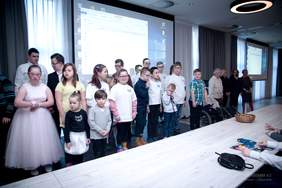 Podopieczni Towarzystwa Przyjaciół Downa w Grudziadzu i przybyli goście