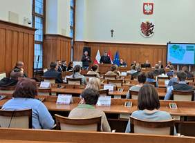 Uczestnicy XII Sesji Osób z Niepełnosprawnościami 