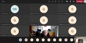 Pokaż zdjęcie: Uczestnicy spotkania online