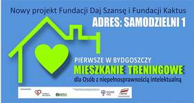 Pokaż zdjęcie: Zielony dom z sercem w środku na niebieskim tle