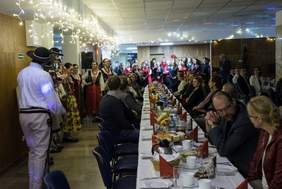 Pokaż zdjęcie: Spotkanie Opłatkowe w ramach Międzyuczelnianego Porozumienia Krakowskich Uczelni (fot. G. Wojcieszek)