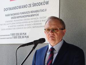 Dyrektor Oddziału Świętokrzyskiego PFRON Andrzej Michalski 
