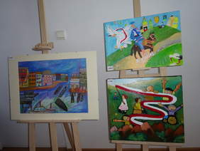 Zwycięskie prace w kategorii malarstwo i witraż