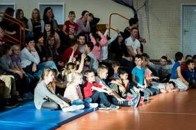 Pokaż zdjęcie: Uczestnicy dnia ze znanymi sportowcami w SOSW nr 3 w Bydgoszczy