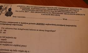 Pokaż zdjęcie: Ankieta uczestnika programu