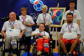 Pokaż zdjęcie: Ceremonia medalowa Europejskich Mistrzostw Bocci w Poznaniu