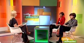 Pokaż zdjęcie: Rozmowa w TVP3 Poznań nt. poszukiwania wolontariuszy zajmujących się wychowaniem potencjalnych psów przewodników