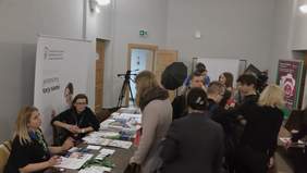 Pokaż zdjęcie: Targi Pracy Job Spot 2019 na Uniwersytecie Ekonomicznym w Poznaniu z udziałem Oddziału Wielkopolskiego PFRON