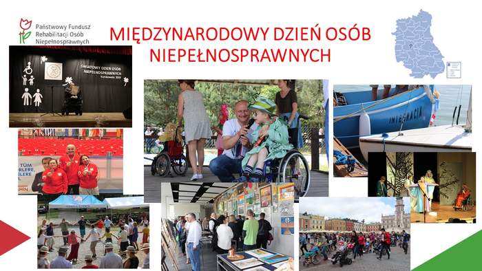 Pokaż zdjęcie: Międzynarodowy Dzień Osób Niepełnosprawnych,kolaż zdjęć 