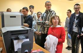 Zwiedzanie NFZ przez grupę uczestników WTZ