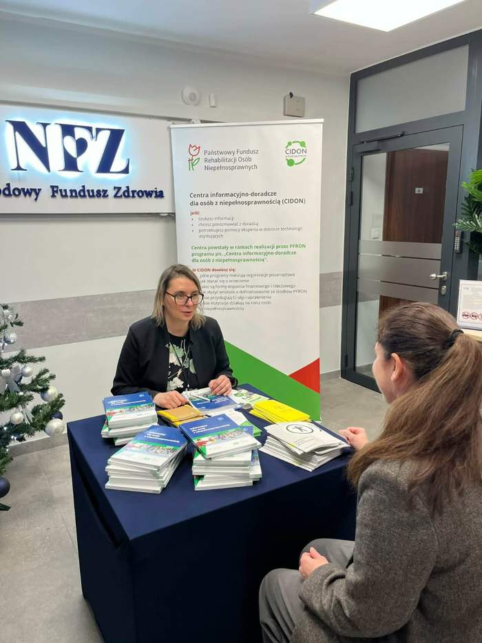 Punkt informacyjny CIDON PFRON w delegaturze NFZ w Toruniu