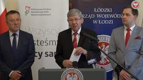 Pokaż zdjęcie: briefing prasowy przedstawiciel PFRON Władysław Skwarka - Dyrektor Oddziału Łódzkiego PFRON