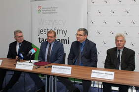 Pokaż zdjęcie: Przedstawiciele PFRON i Lublin Airport