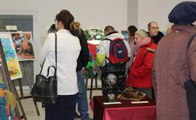 Pokaż zdjęcie: Wystawa prac Sztuka Osób Niepełnosprawnych