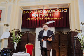 Uroczyste rozpoczęcie Przeglądu przez Kierwonika WTZ w Aleksandrowie Kujawskim - Mieczysława Kołodzieja