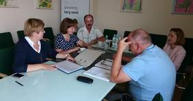 Pokaż zdjęcie: Spotkanie w siedzibie Małopolskiego Oddziału PFRON