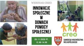 Pokaż zdjęcie: Zaproszenie na bezpłatne webinarium pn. „Innowacje społeczne w Domach Pomocy Społecznej”