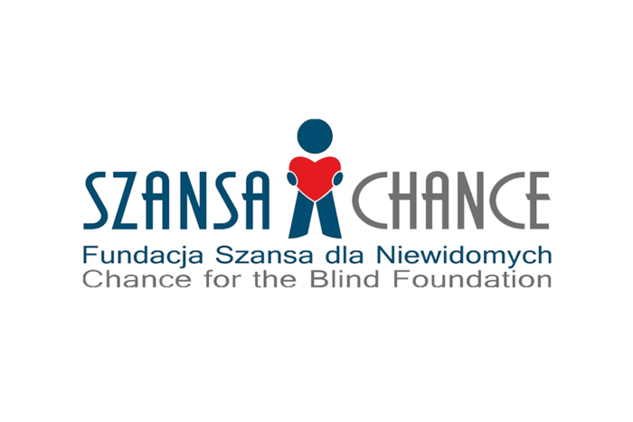 Napis szansa dla niewidomych 