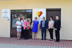 Wizyta w Stowarzyszeniu na Rzecz Osób z Niepełnosprawnością „Przystań” im. Jana Pawła II w Tymbarku