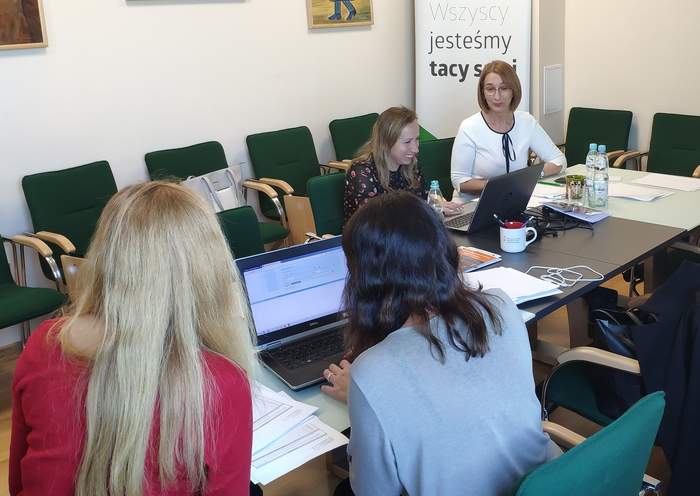 Pokaż zdjęcie: Warsztaty w siedzibie Małopolskiego Oddziału PFRON