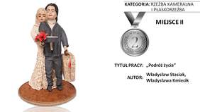 Pokaż zdjęcie: Praca pt. „Podróż życia” autorstwa Władysława Stasiaka oraz Władysławy Kmiecik z Domu Pomocy Społecznej w Baszkowie