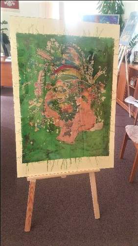 Pokaż zdjęcie: "Podróż w ogród mojej wyobraźni" kategoria tkanina i aplikacja