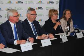 Pokaż zdjęcie: Wypowiedz dyrektor Marty Mordarskiej podczas briefingu prasowego