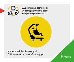 Pokaż zdjęcie: grafika z linkami do strony wypożyczalni i programu sow