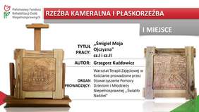 Pokaż zdjęcie: Grzegorz Kuźdowicz autor pracy pt.:"Śmigiel - moja ojczyzna"