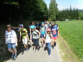 Uczestnicy obozu zorganizowanego przez Stowarzyszenie Pomocy Osobom z Zespołem Aspergera