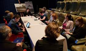 Pokaż zdjęcie: Spotkanie konsultacyjne w sprawie dostępności Małopolskieco Centrum Nauki Cogiteon dla osób z zaburzeniami ze spektrum autyzmu oraz niepełnopsrawnością intelektualną.